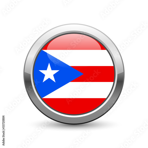 Puerto Rican flag icon web button