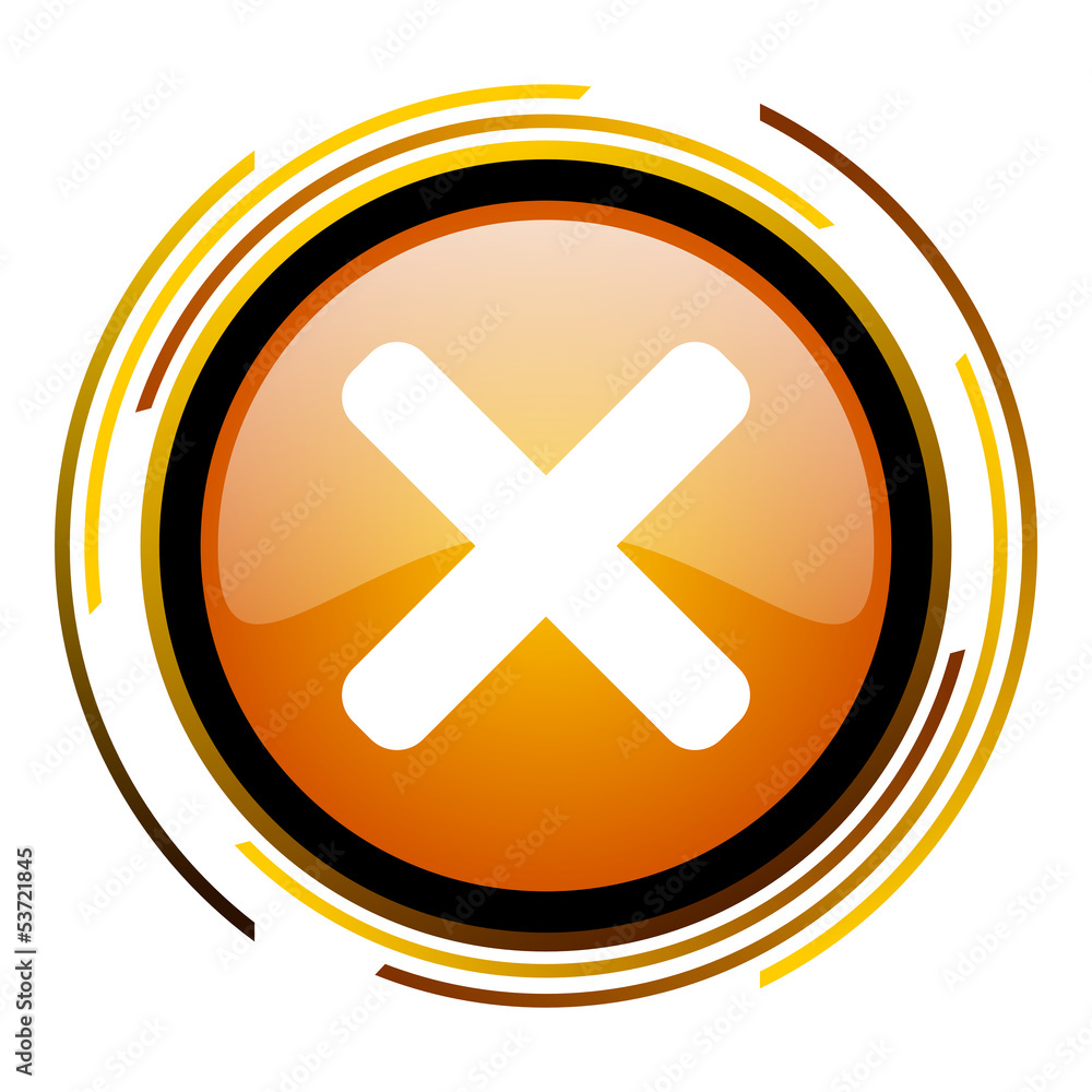 Obraz premium cancel icon