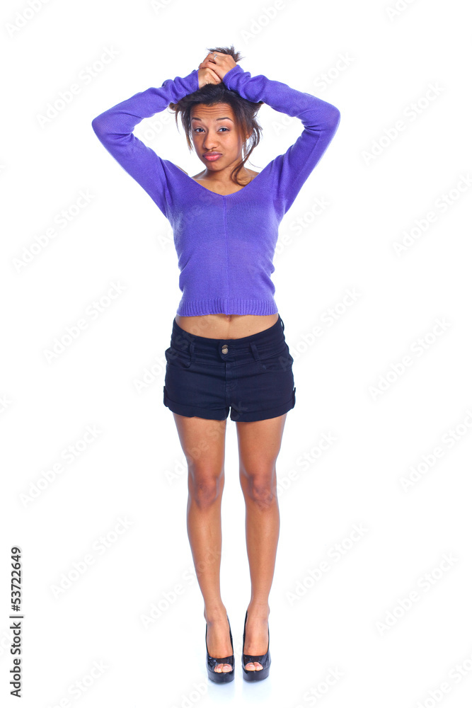 Fototapeta premium Young smiling girl