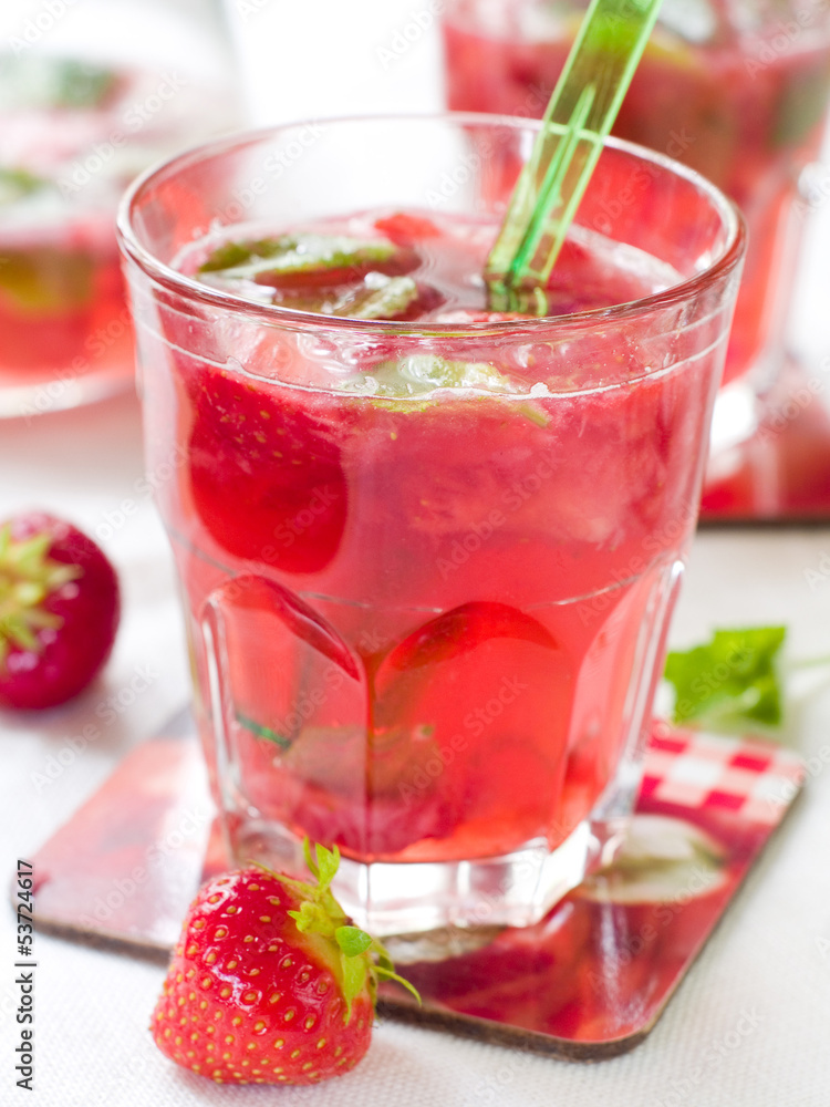 strawberry mojito or lemonade strawberry mojito or lemonade