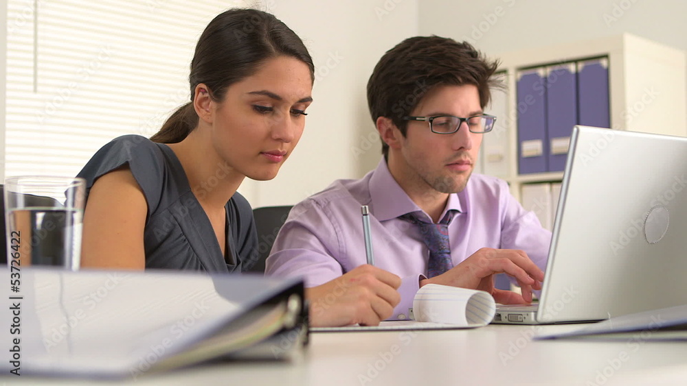 Business colleagues hard at work Business colleagues hard at work