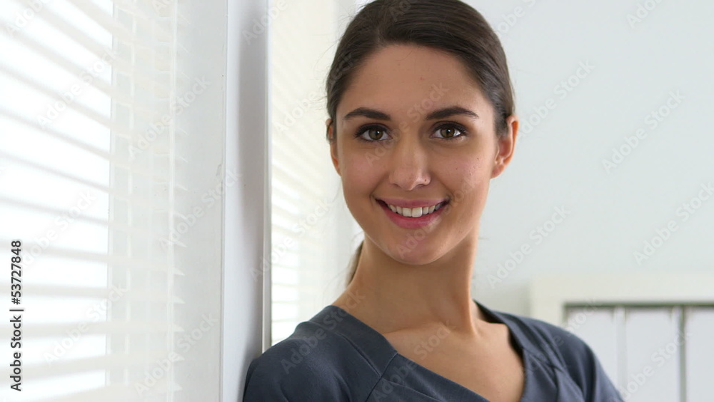 Smiling businesswoman