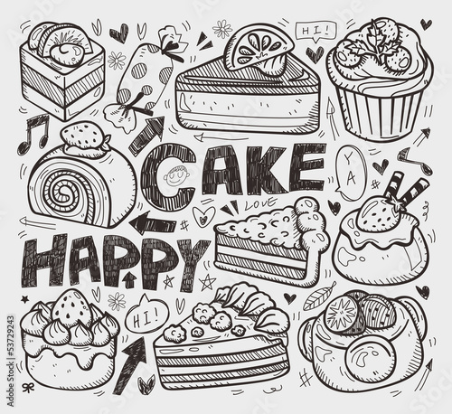 doodle cake element
