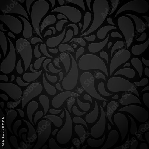 Black water shape abstract background