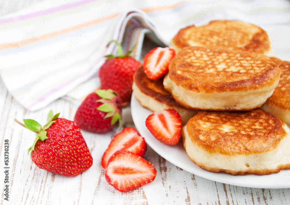 strawberry pancakes