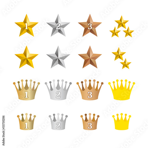 ランキングスター 王冠アイコンセット Stock Vector Adobe Stock ランキングスター 王冠アイコンセット Stock Vector Adobe Stock