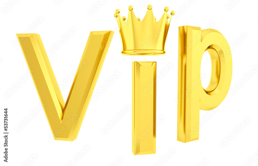 Vip 3d isolated Stock Illustration | Adobe Stock