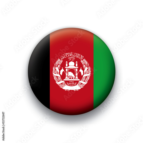 Vector flag button series Afghanistan