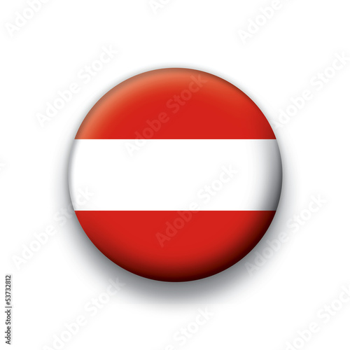 Vector flag button series Austria