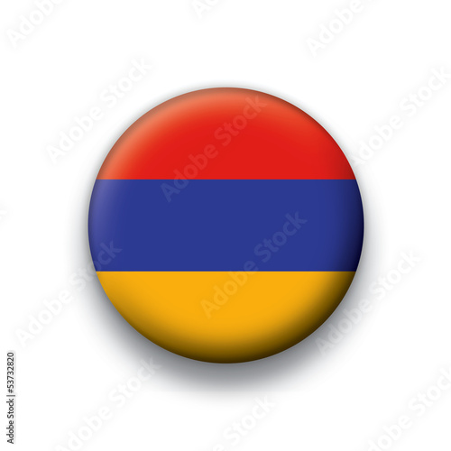 Vector flag button series Armenia