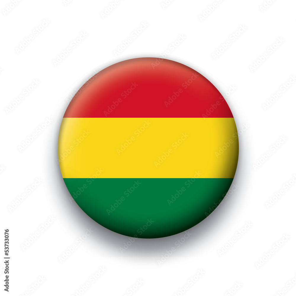 Vector flag button series Bolivia Vector flag button series Bolivia