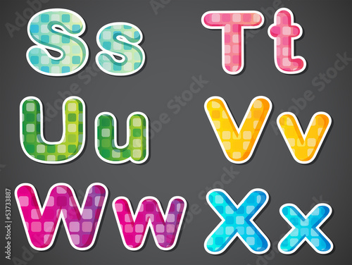 Letters of the alphabet