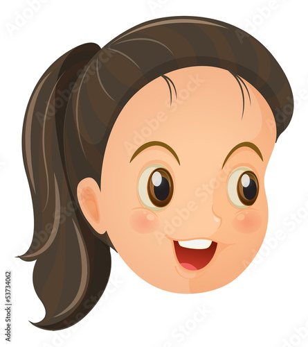 A face of a cute little girl