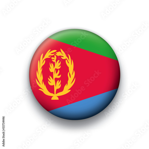 Vector flag button series Eritrea