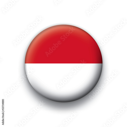 Vector flag button series Indonesia
