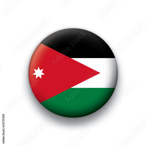 Vector flag button series Jordan