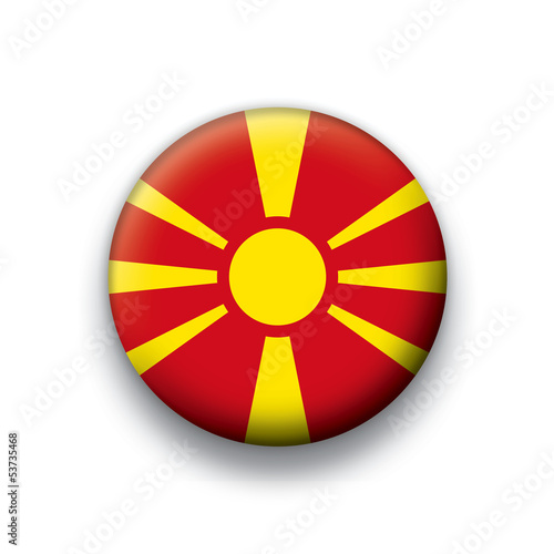 Vector flag button series Macedonia