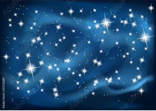 night sky. vector illustration in 10 EPS