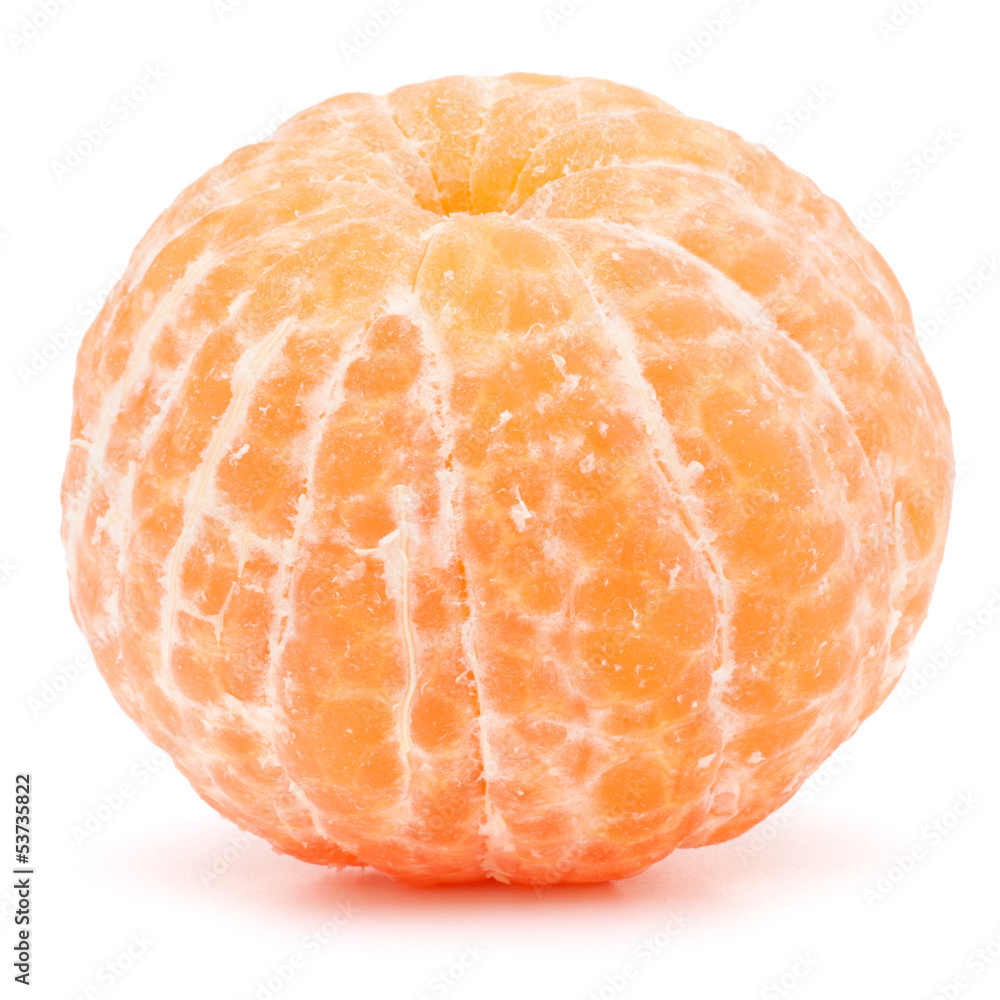 Peeled tangerine or mandarin fruit Peeled tangerine or mandarin fruit