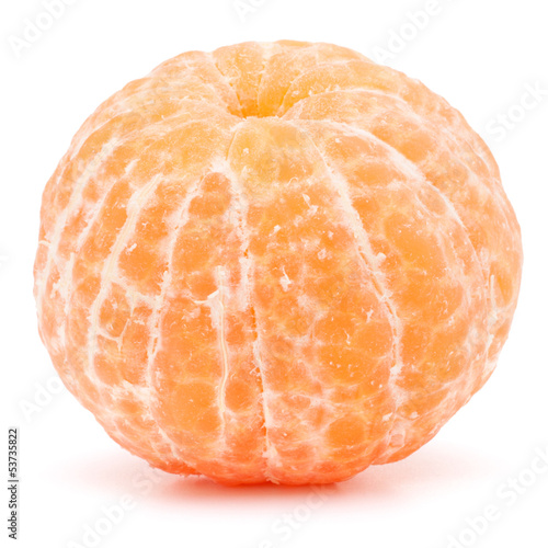 Peeled tangerine or mandarin fruit