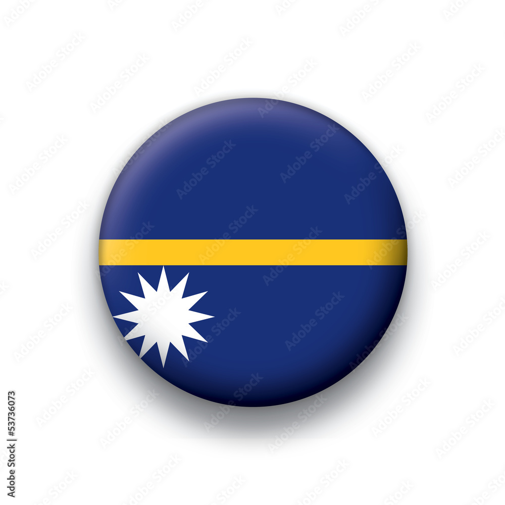 Vector flag button series Nauru Vector flag button series Nauru