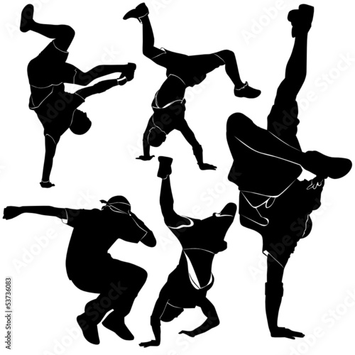 breakdance silhouette break dance