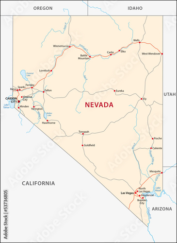 Nevada map