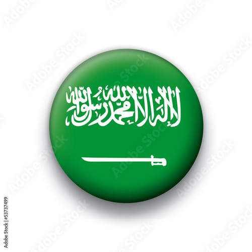 Vector flag button series Saudi Arabia