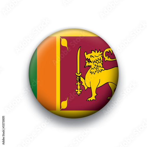 Vector flag button series Sri Lanka