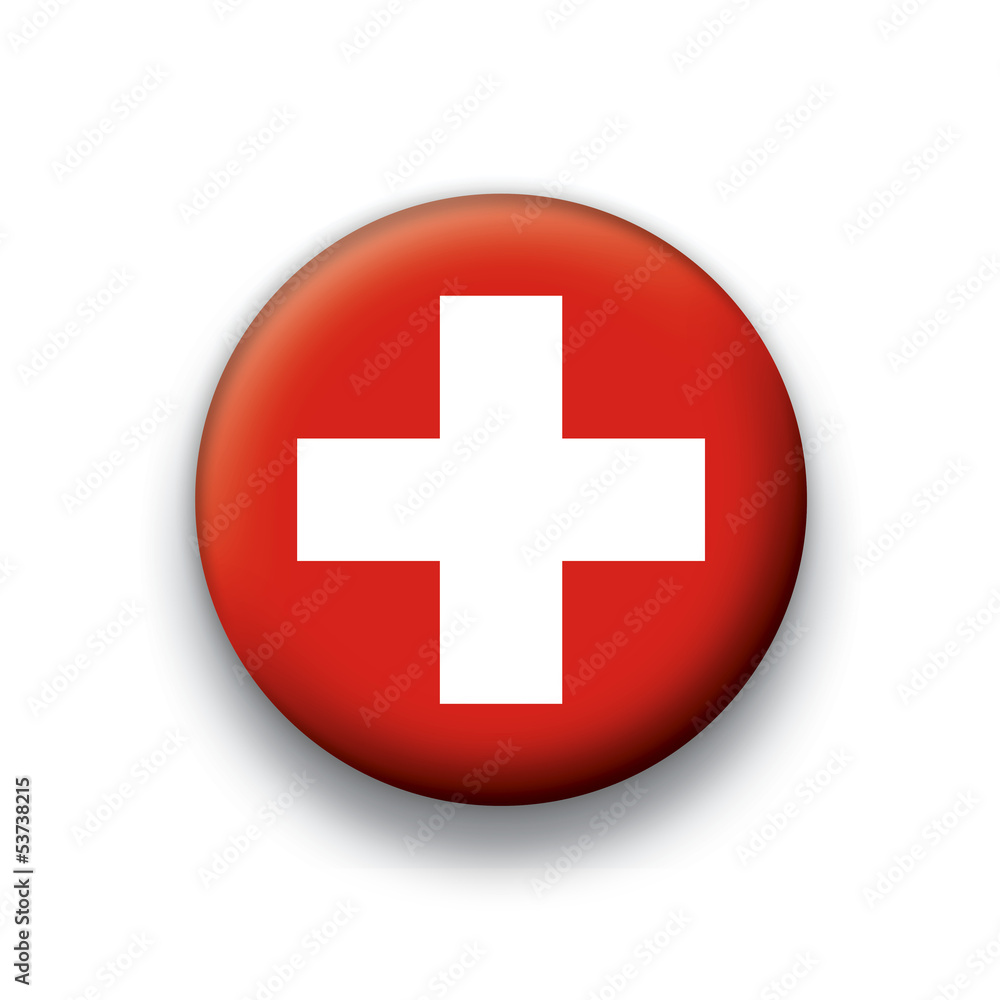 Vector flag button series Switzerland Vector flag button series Switzerland