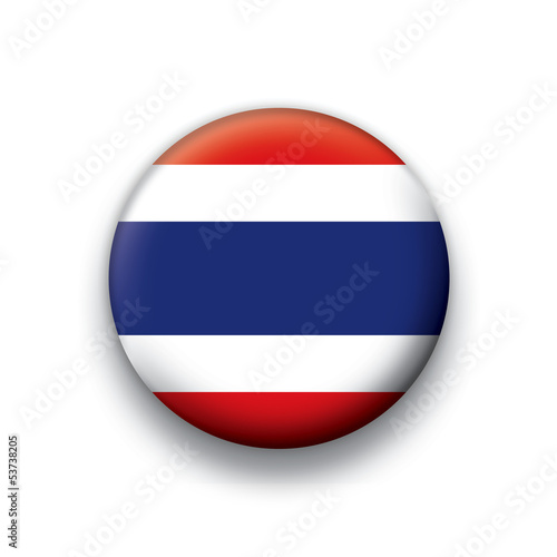 Vector flag button series Thailand