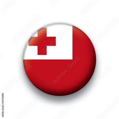 Vector flag button series Tonga