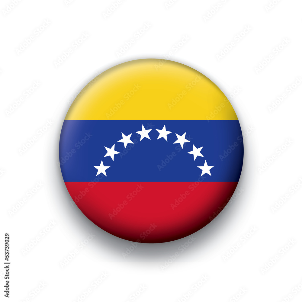 Obraz premium Vector flag button series Venezuela