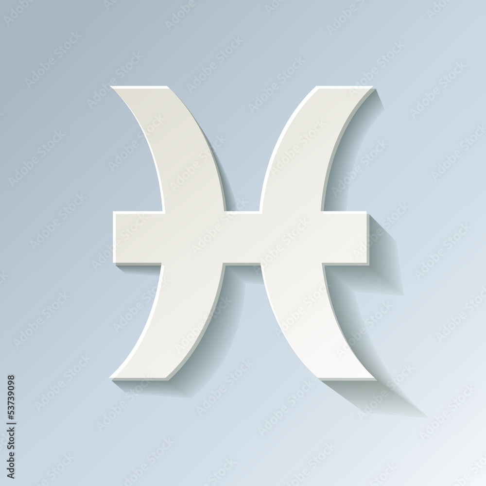 Obraz premium Zodiac Sternzeichen Fische 20.02 - 20.03 Kalt