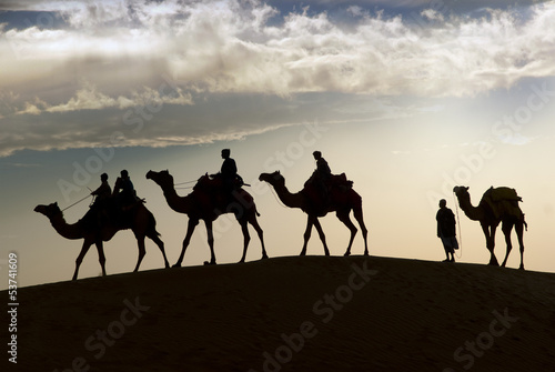 Camel riding in Thar Desert