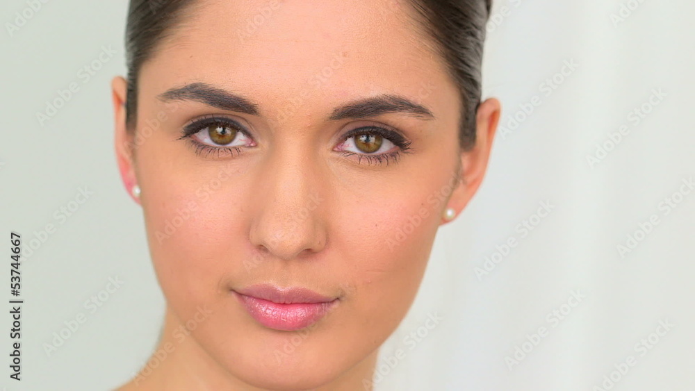 Close up of beautiful young woman Close up of beautiful young woman