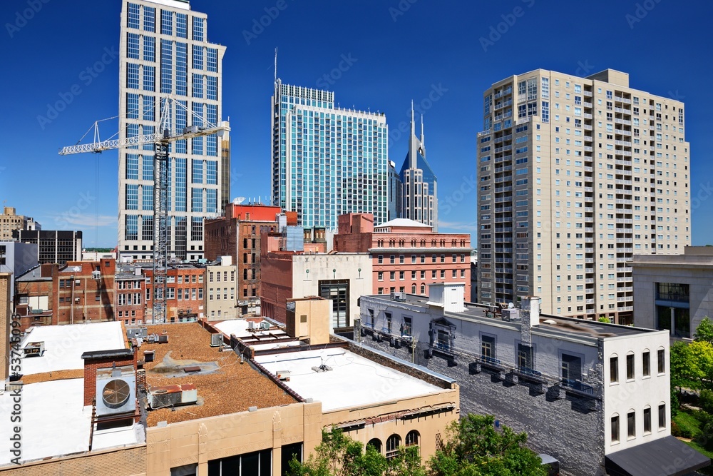 Downtown Nashville, Tennessee Cityscape