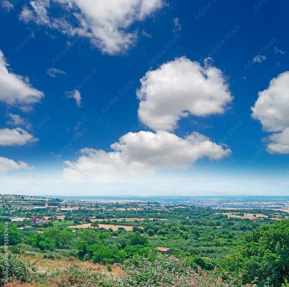 bluen sky in Sardinia