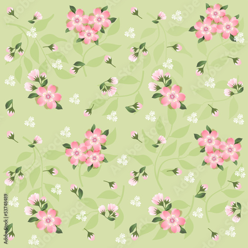 Floral pattern for scrapbook.