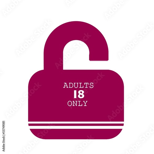 Contenu pour adultes dans un cadenas ouvert photo