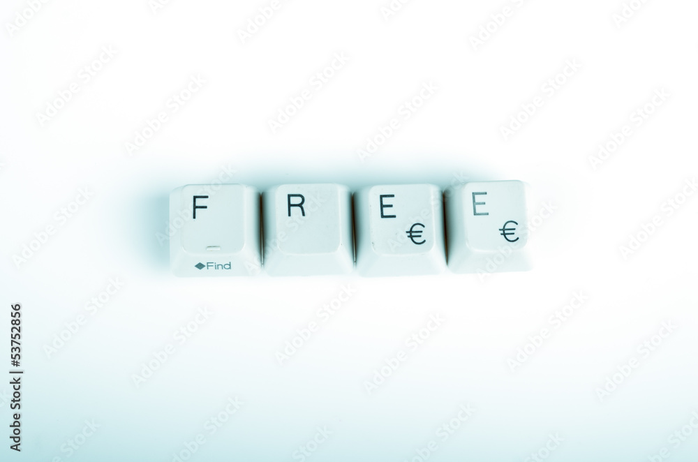free word written with computer buttons free word written with computer buttons