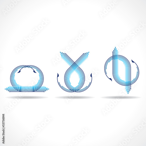 Set of arrow  logo vector