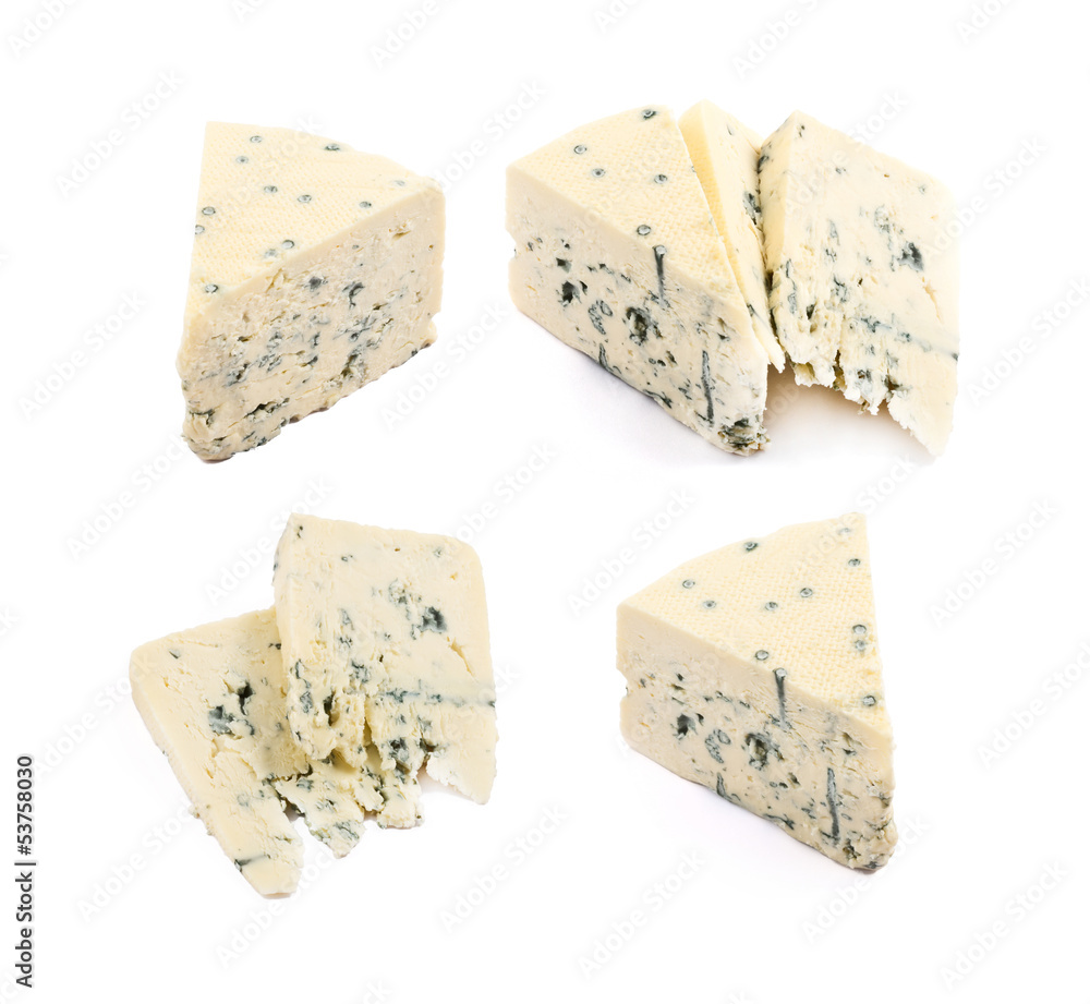 Danablue danish blue cheese isolated Danablue danish blue cheese isolated