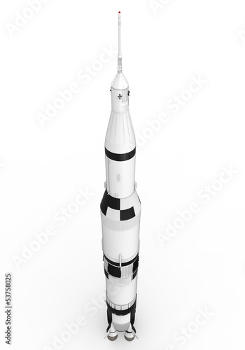 Fototapeta Naklejka Na Ścianę i Meble -  Space Rocket Saturn