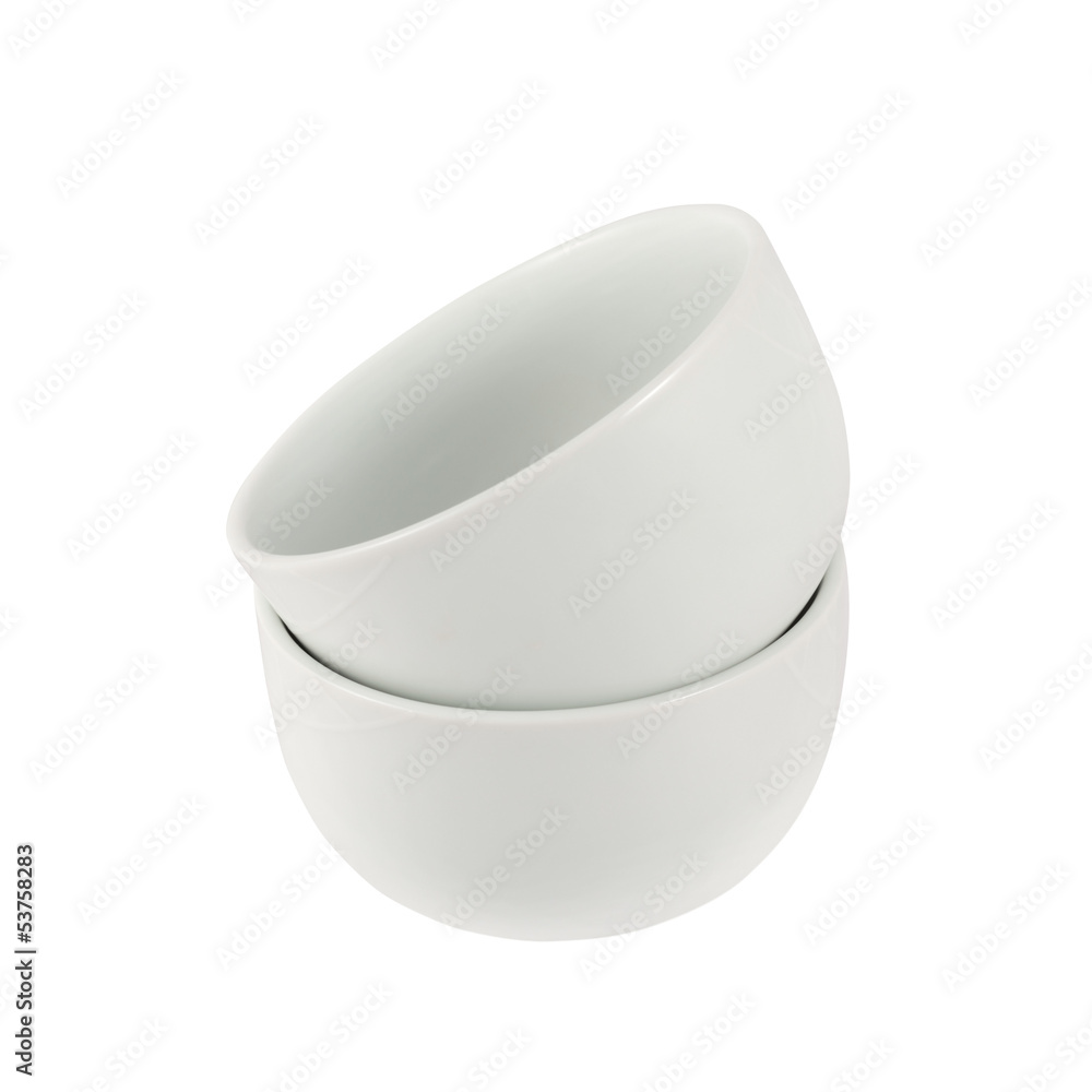 Two piola bowl pile isolated Two piola bowl pile isolated