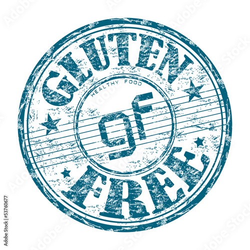 Gluten free grunge rubber stamp