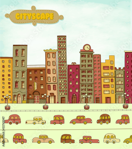 Cityscape Cartoon