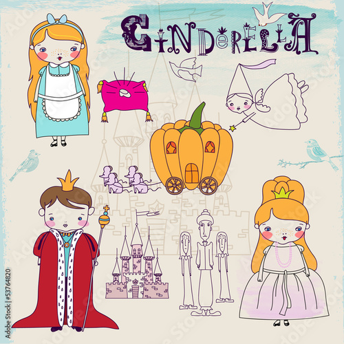 Cinderella Fairytale Characters and Symbols