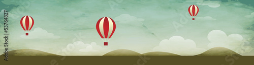Hot Air Baloons Background Header