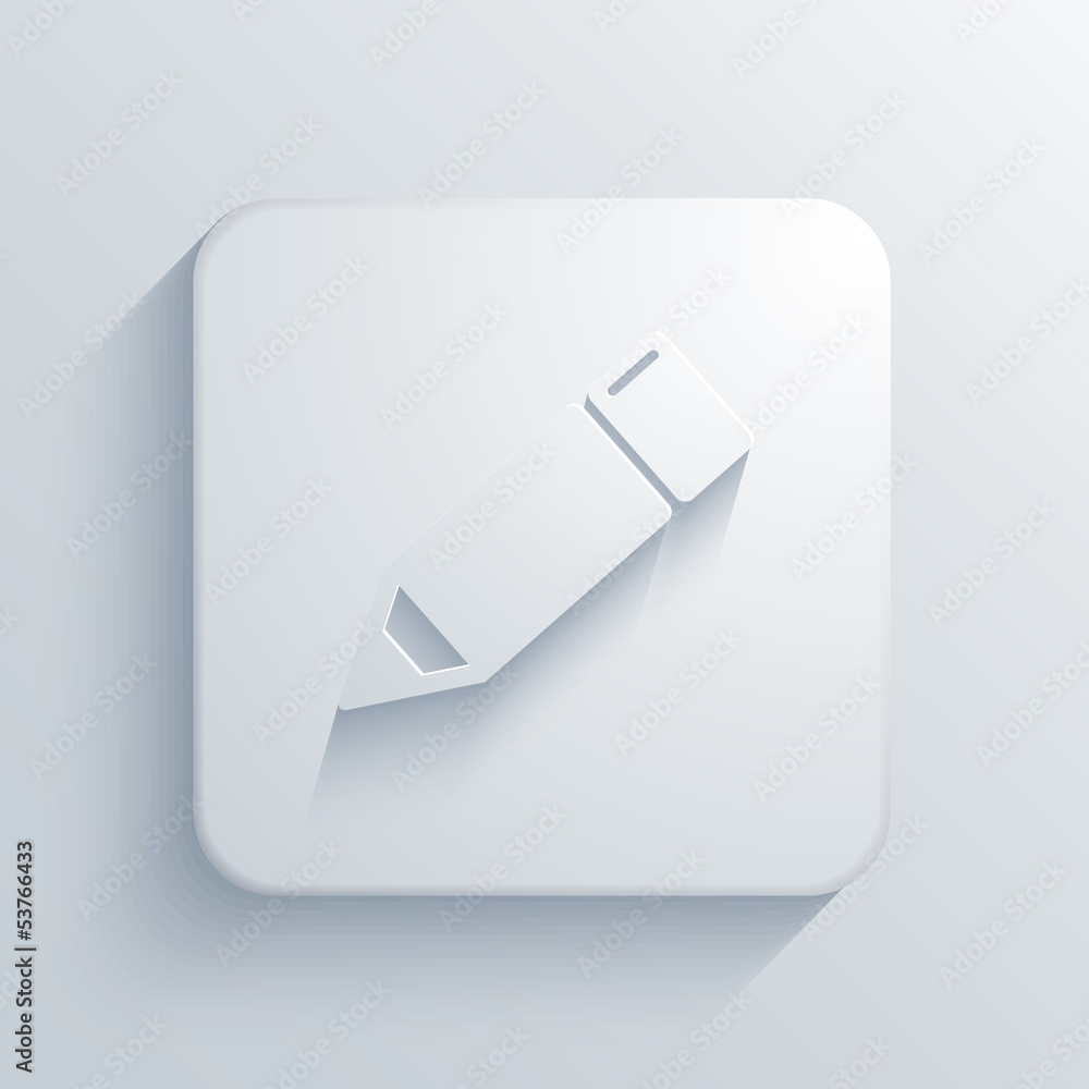 Vector light square icon. Eps10